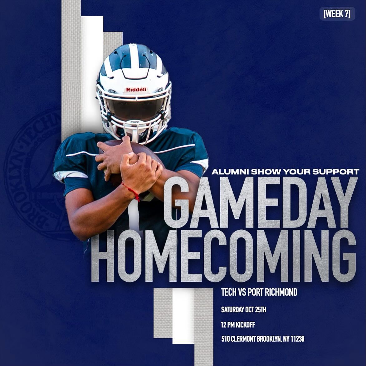 Brooklyn Tech High School heads to New Dorp, October 17th for a PSAL 4A matchup under the lights at 6pm.